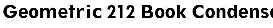 Geometric 212 Book Condensed BT字体转换